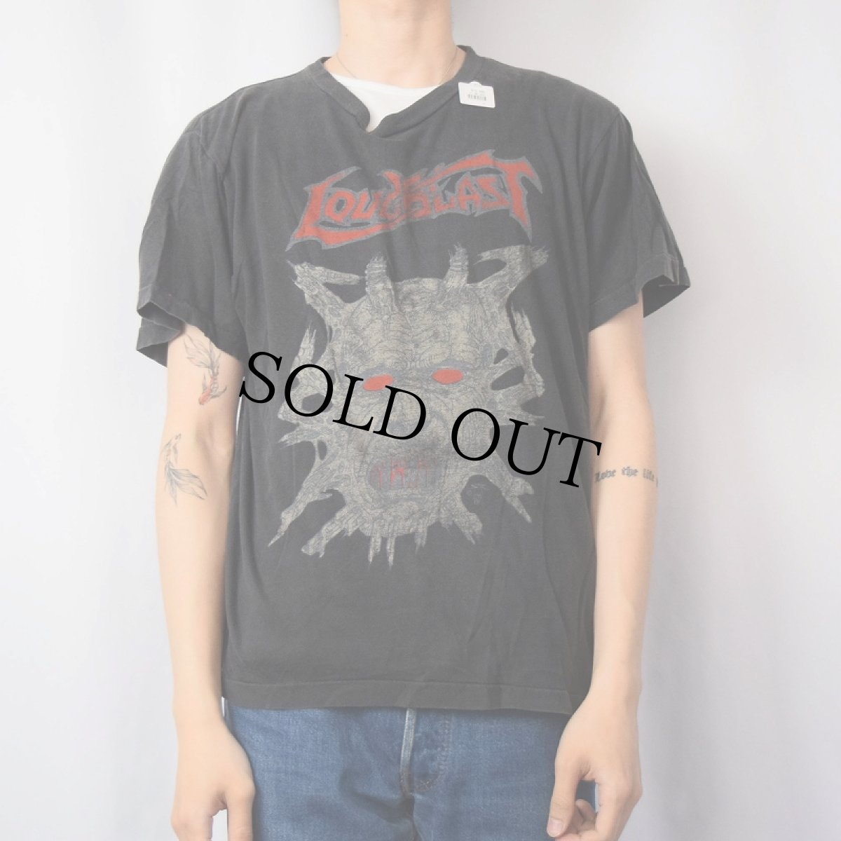 画像3: 80's Loudblast "Sensorial Treatment" デスラッシュメタルバンドTシャツ (3)