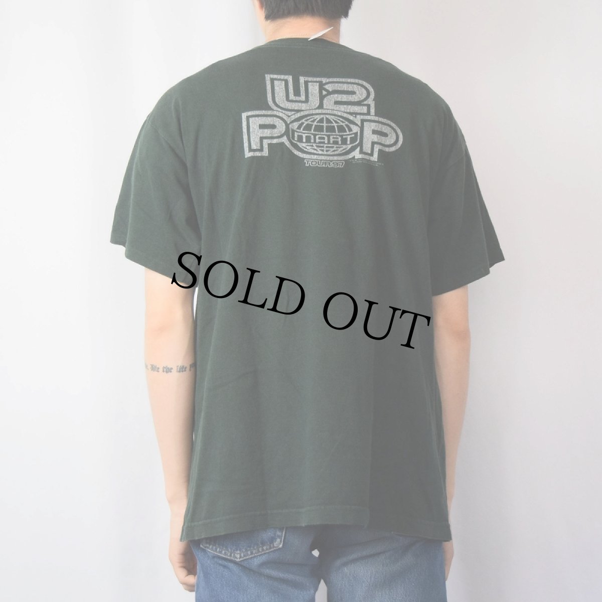 画像3: 90's U2 USA製 "POP" ロックバンド アルバムプリントTシャツ L (3)