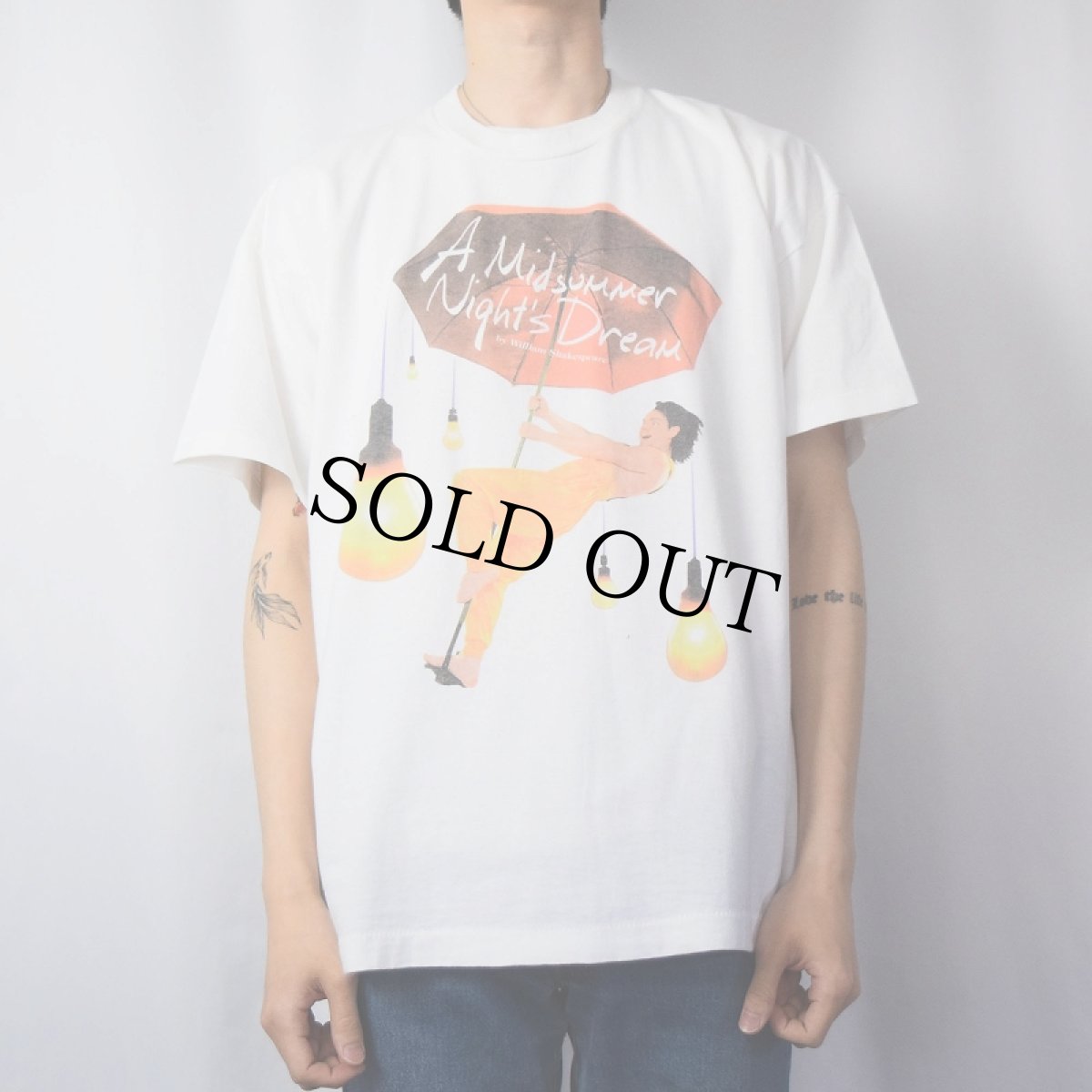 画像2: 90's A Midsummer Night's Dream ミュージカルプリントTシャツ XL (2)