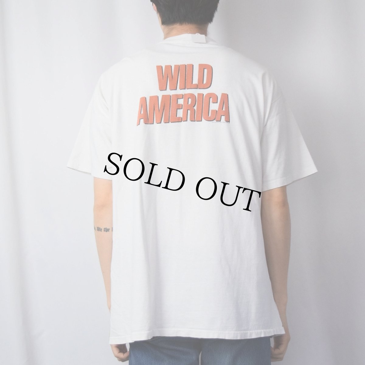 画像4: 90's Wild America "GO WILD !" コメディ―映画プリントTシャツ XL (4)