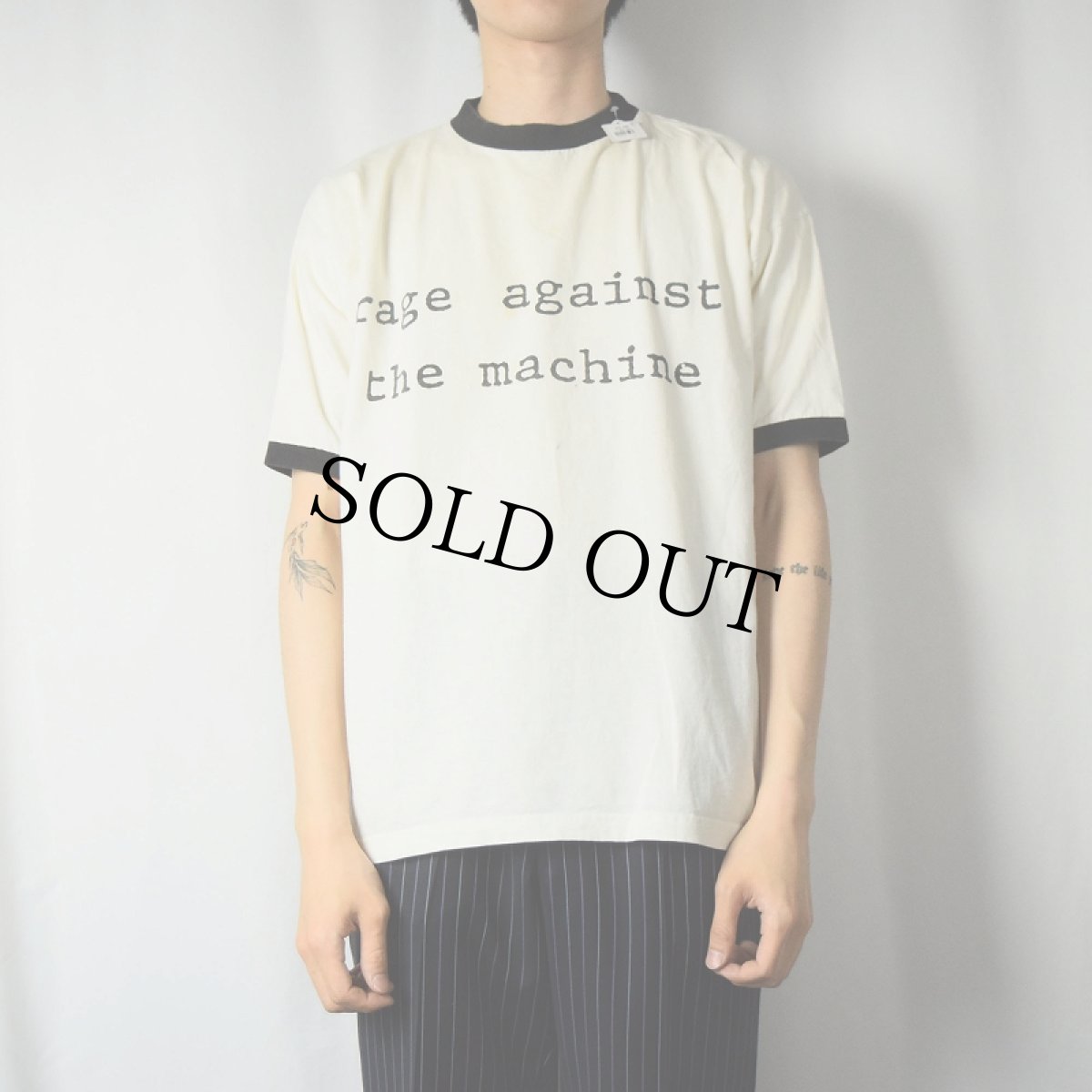 画像3: 90〜2000's Rage Against the Machine ロックバンドリンガーTシャツ (3)