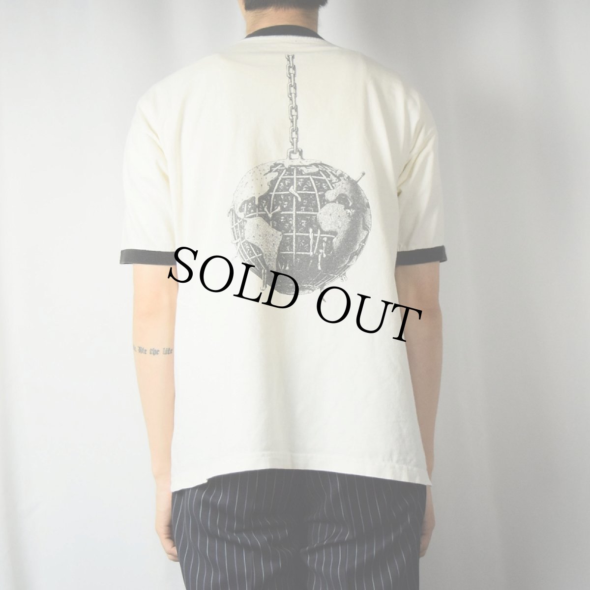 画像4: 90〜2000's Rage Against the Machine ロックバンドリンガーTシャツ (4)