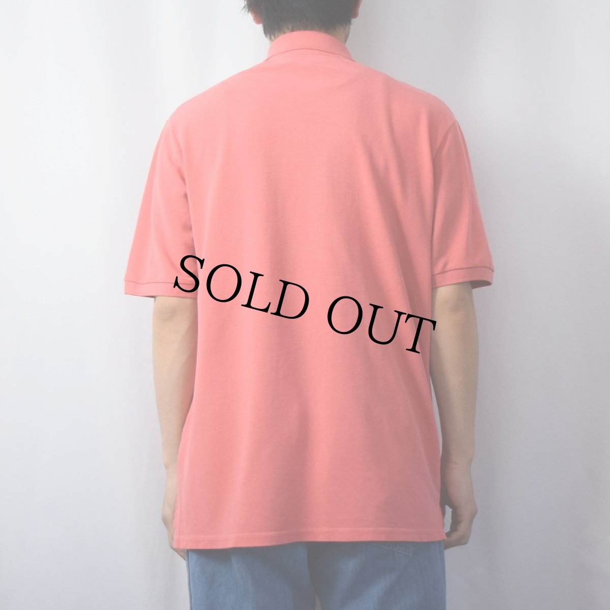 画像3: 80's〜 Yves Saint Laurent pour homme ロゴ刺繍 ポロシャツ L (3)