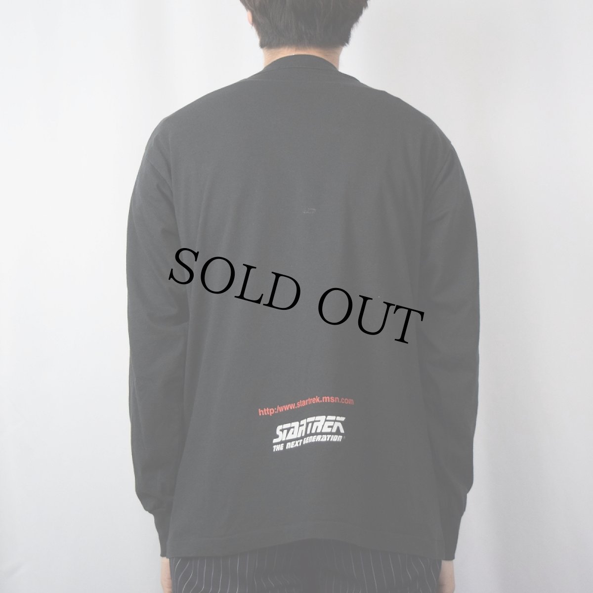 画像4: 90's STAR TREK The Next Generation USA製 "BORG" SFテレビドラマプリントロンT BLACK L (4)