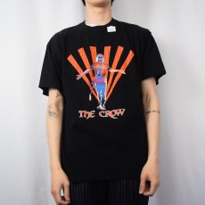 画像2: The Crow ファンタジーアクション映画プリントTシャツ BLACK L (2)