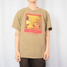 画像2: SESAME STREET バート&アニー "Sesame Place" パロディプリントTシャツ L (2)