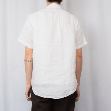 画像3: Ralph Lauren "CUSTOM FIT" リネンボタンダウンシャツ M (3)