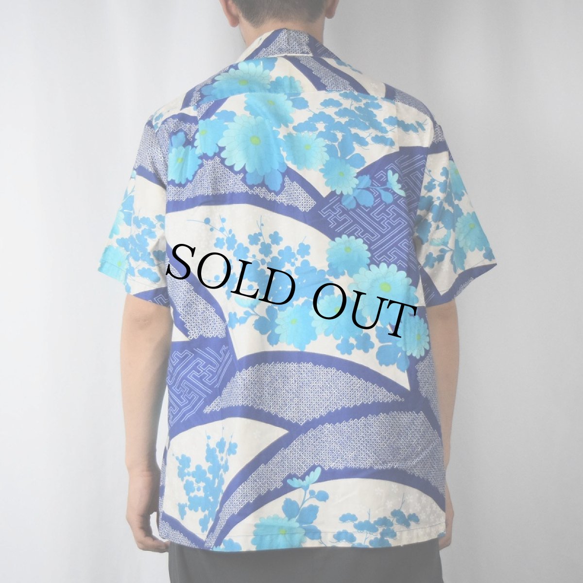 画像3: 【SALE】 70's ISLAND FASHION HAWAII製 和柄 コットンアロハシャツ M (3)
