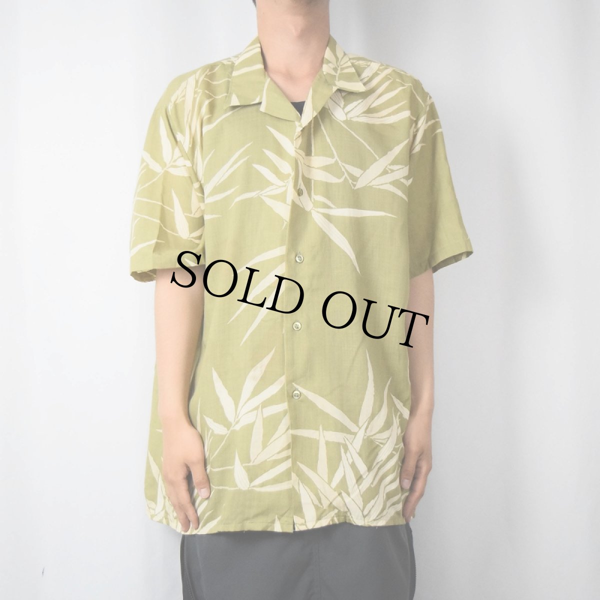 画像2: 80's Sears Spores Wear ポリエステル×レーヨン アロハシャツ DEADSTOCK XL (2)