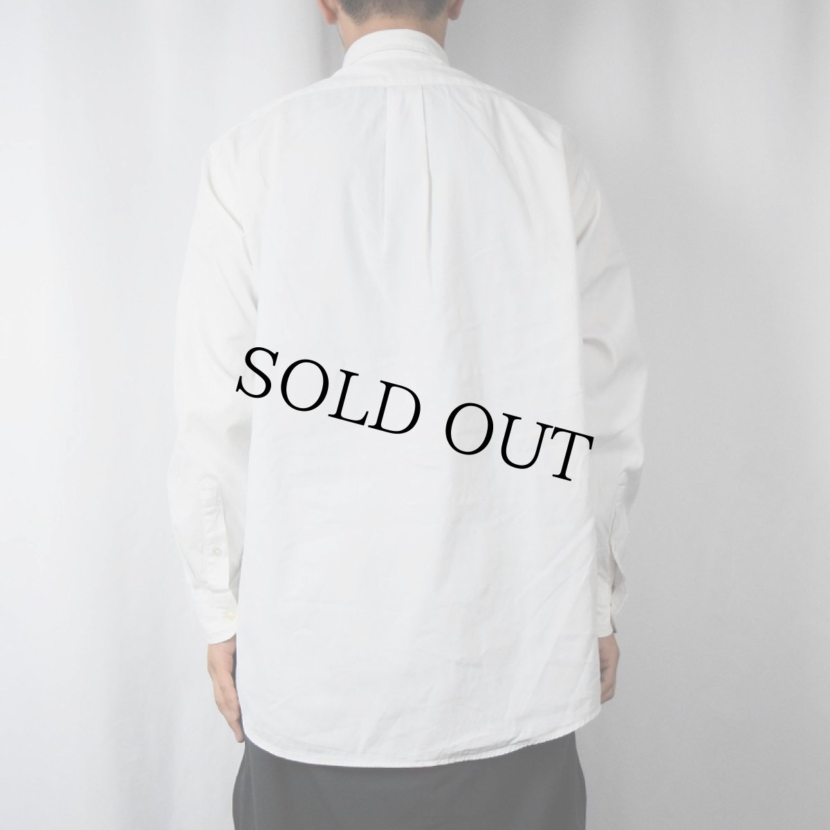 画像3: 90's J.CREW コットンボタンダウンシャツ 15 1/2 (3)