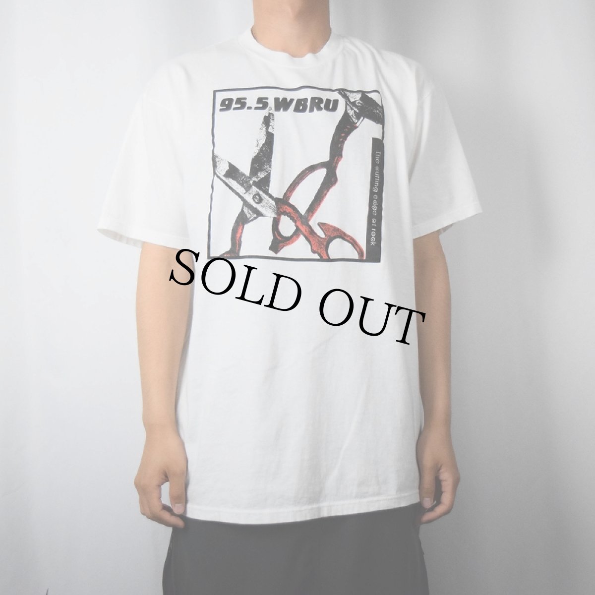 画像3: 90's 95.5 WBRU USA製 インターネットラジオ局 プリントTシャツ L (3)