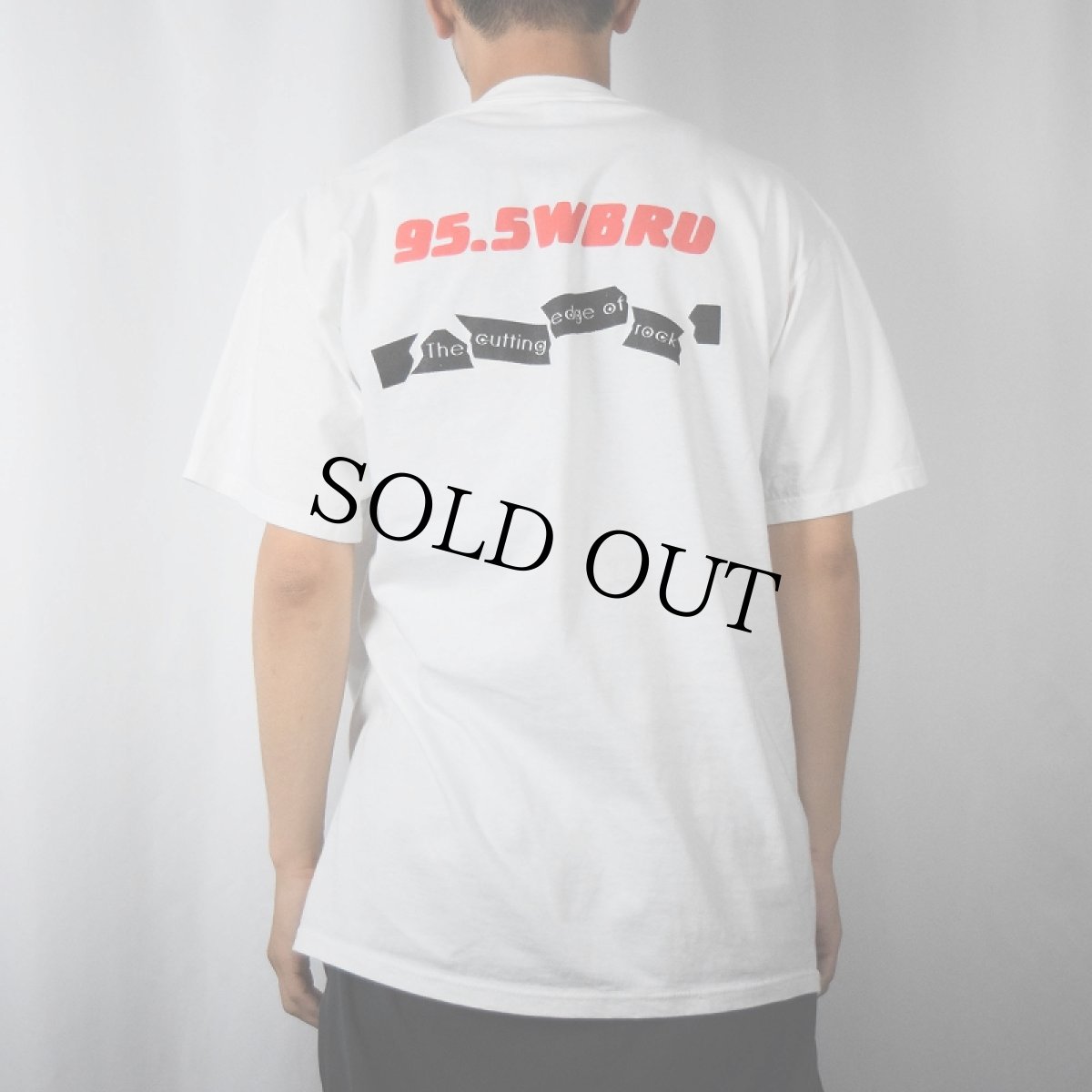 画像4: 90's 95.5 WBRU USA製 インターネットラジオ局 プリントTシャツ L (4)