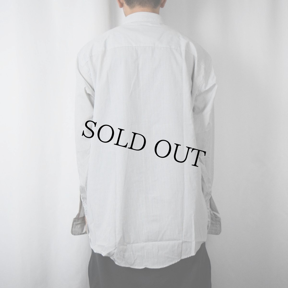 画像3: 80〜90's Christian Dior MONSIEUR USA製 ストライプ柄 シャツ DEADSTOCK 17 34-35 (3)