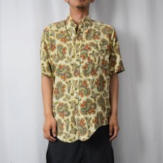 画像2: 【SALE】 60's bruce bary ペイズリー柄 ボタンダウンシャツ (2)