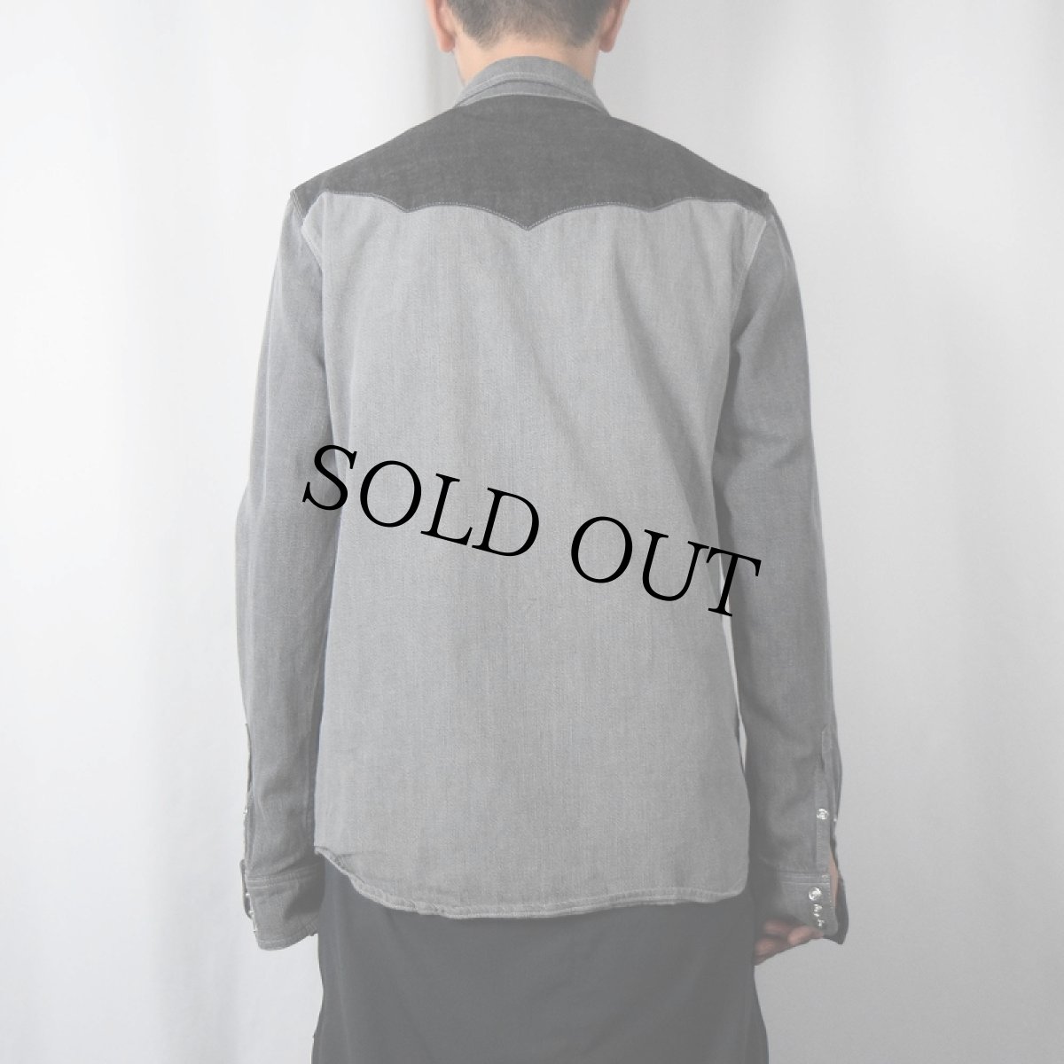 画像4: Wrangler × Peter Max ITALY製 切り替えデザイン ウエスタンシャツ L (4)