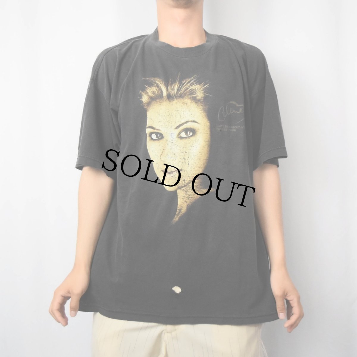 画像2: 90's Celine Dion USA製 "LET'S TALK ABOUT LOVE WORLD TOUR" ミュージシャンツアーTシャツ XL (2)