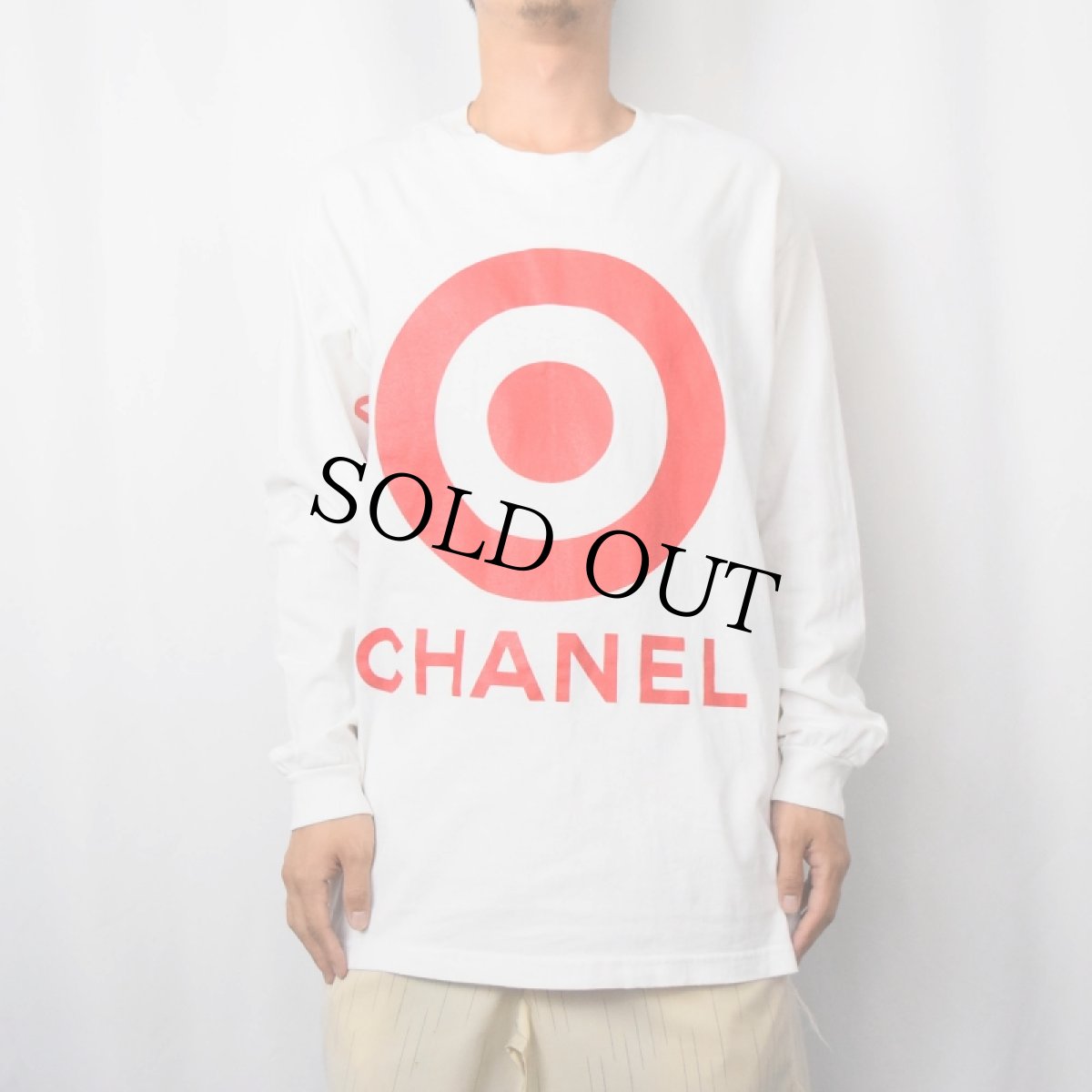 画像3: 2000's PIZZA SLIME "CHANEL TARGET" パロディプリントロンT L (3)