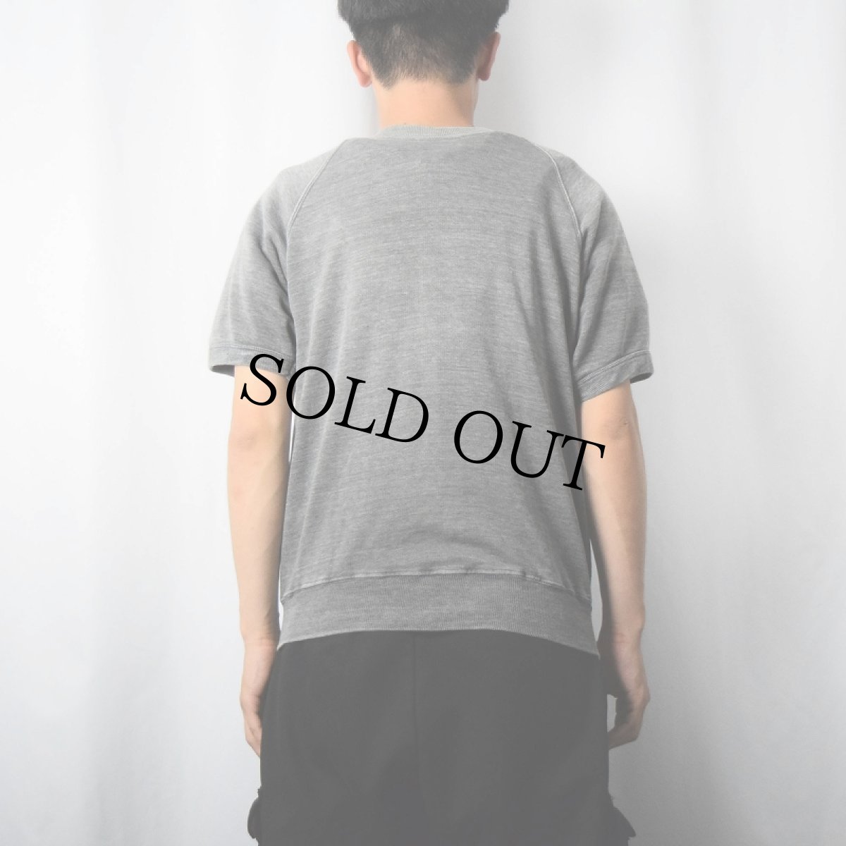 画像3: 70's Spring Foot 無地 ラグラン半袖スウェット L (3)