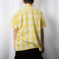 画像3: 70's ARROW Decton USA製 コットンオープンカラーシャツ L (3)