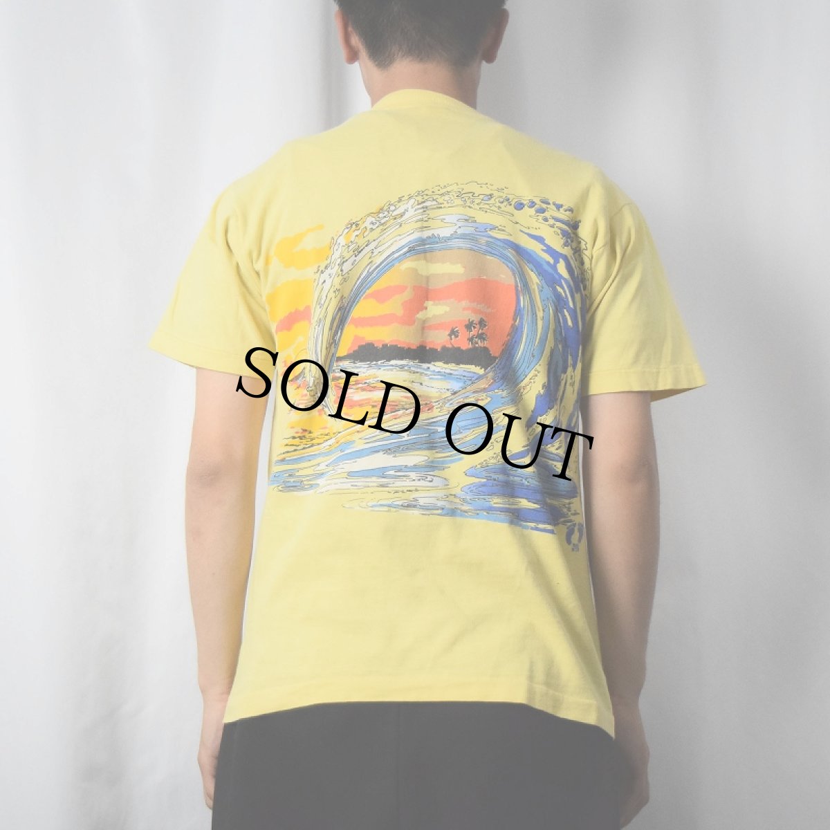 画像5: 70's HANG TEN サーフィン 大判プリントTシャツ M (5)