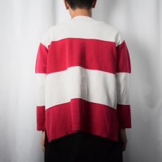 画像4: LIZ & CO. ボーダー柄 切り替えデザイン ロンT  (4)