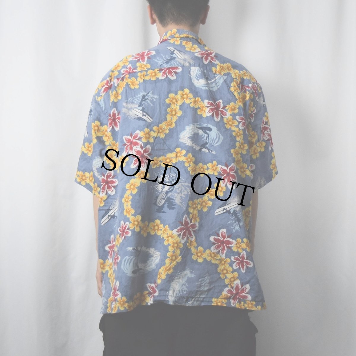 画像3: 2000's Patagonia Pataloha サーフ柄 コットンアロハシャツ XXL (3)