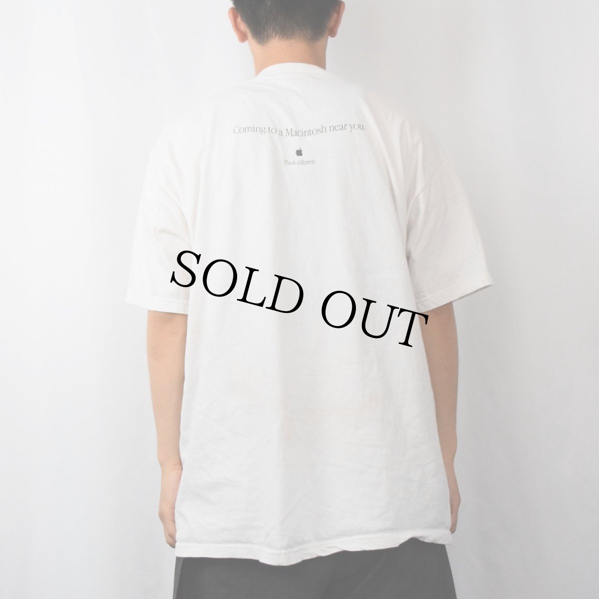 画像4: Apple Think different  "Coming to Macintosh near you." ロゴプリントTシャツ XL (4)