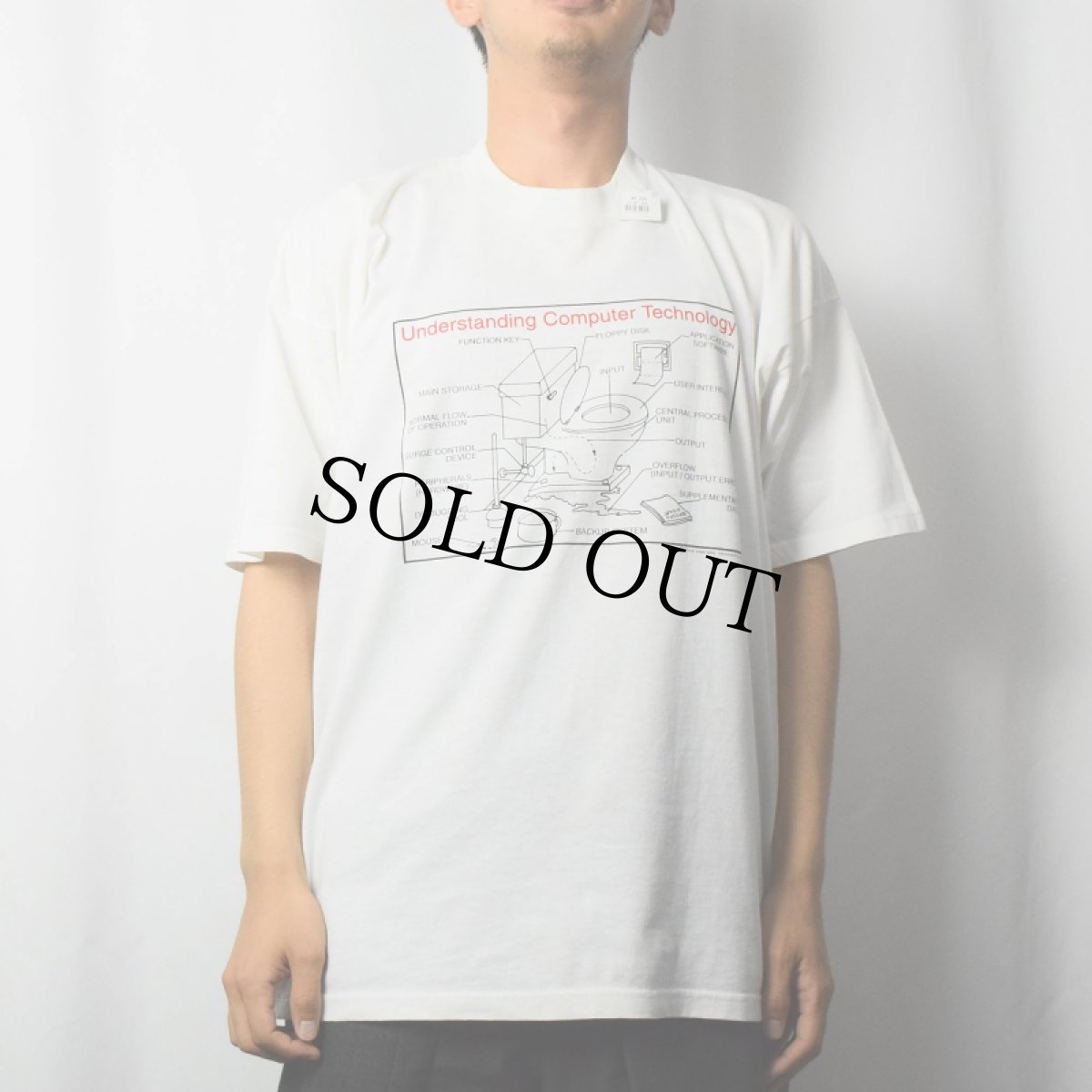 画像2: "Understanding Computer Technology" シュールイラストTシャツ XXL (2)