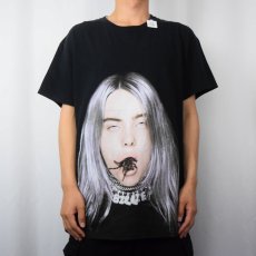画像2: Billie Eilish "you should see me in a crown" ミュージシャンフォトプリントTシャツ BLACK L (2)