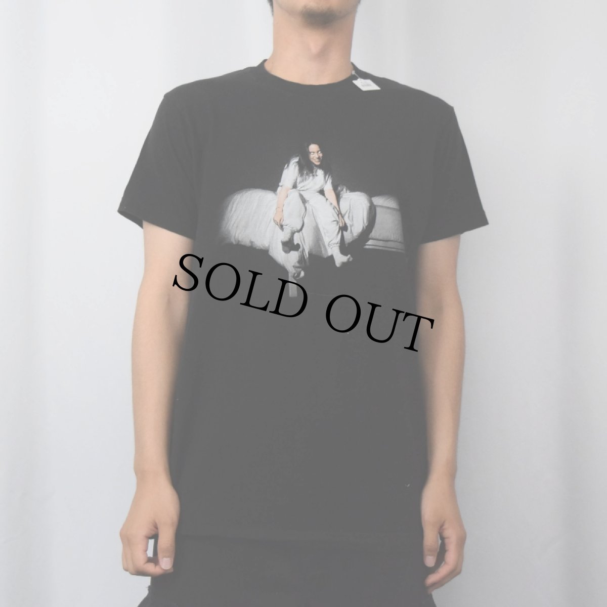 画像3: Billie Eilish "When We All Fall Asleep, Where Do We Go?" ミュージシャンフォトプリントTシャツ BLACK M (3)