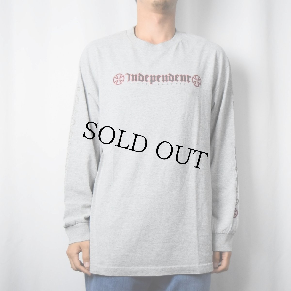 画像2: 90's〜 USA製 INDEPENDENT スケートブランドプリントロンT L (2)