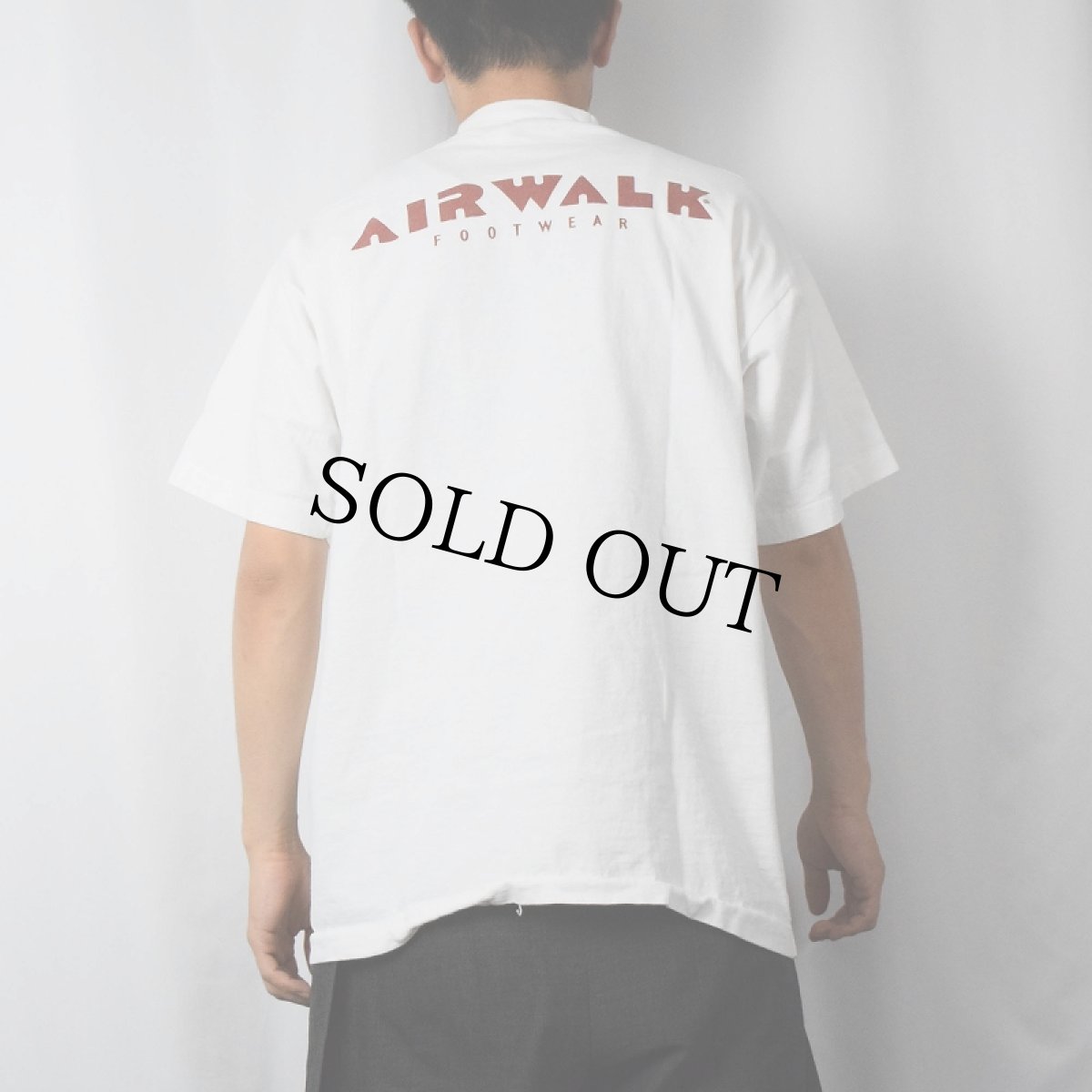 画像4: 90's AIR WARK スケートブランド ロゴプリントTシャツ XL (4)