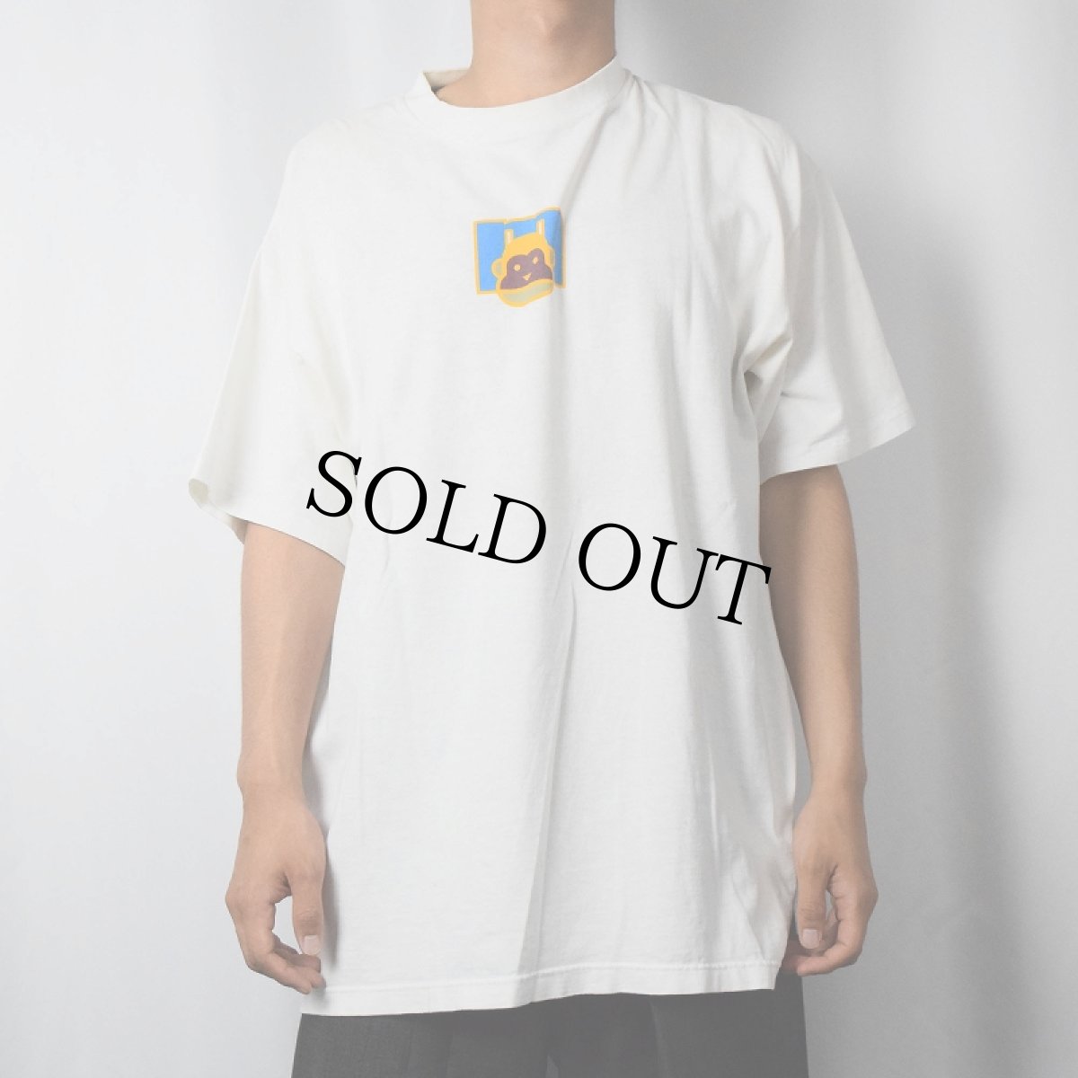 画像3: 90's mossimo USA製 "nice monkey" プリントTシャツ L (3)