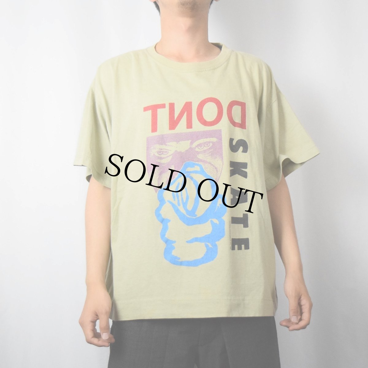 画像2: 90's GOTCHA USA製 "DONT SKATE" プリントTシャツ L (2)