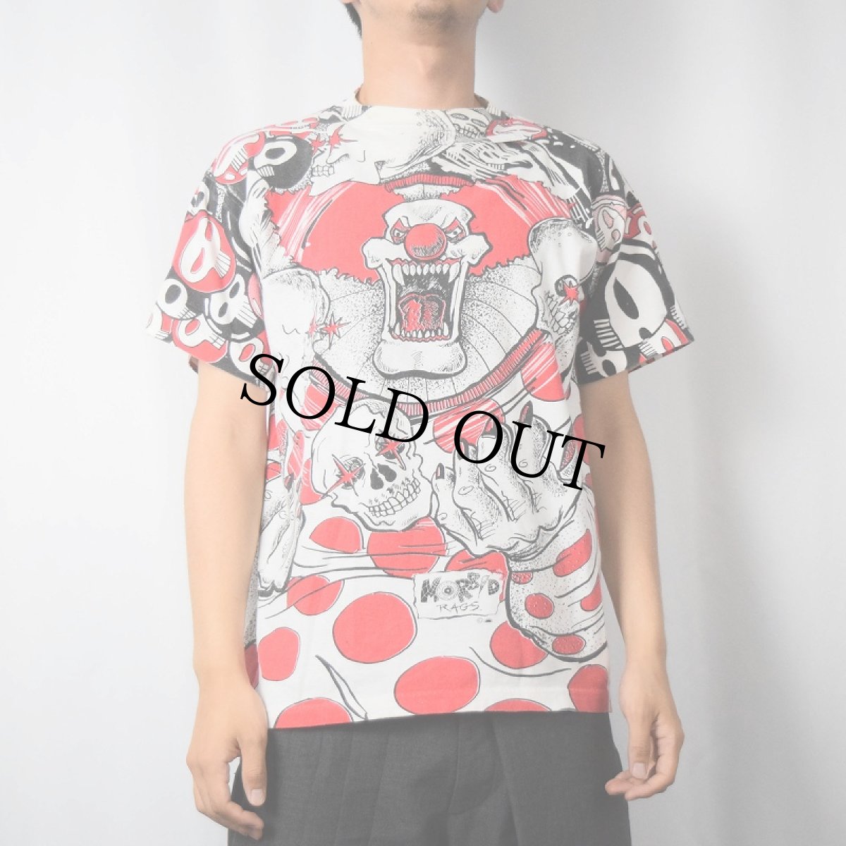 画像3: 90's MORBID RAGS "Clown" 大判プリントTシャツ (3)