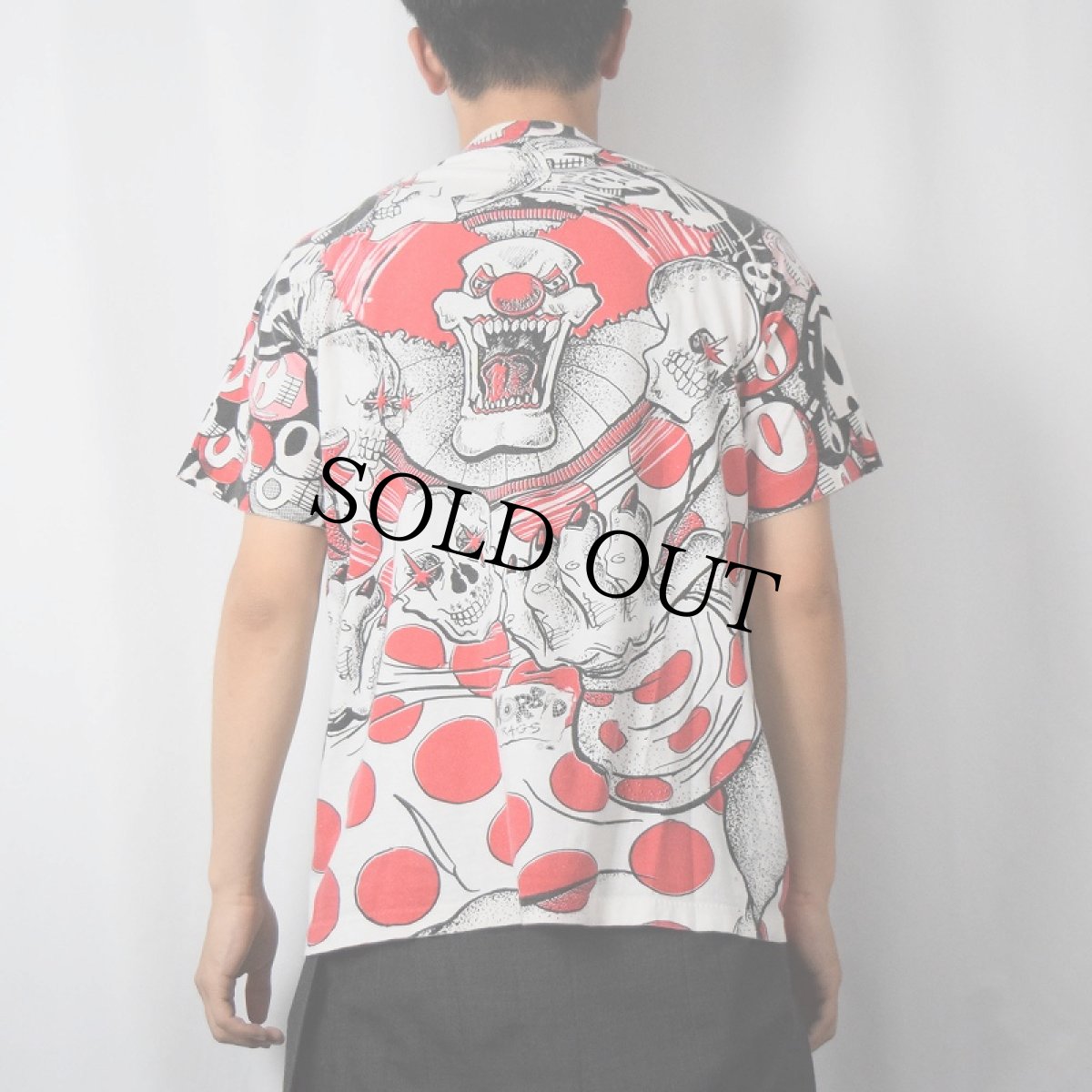 画像4: 90's MORBID RAGS "Clown" 大判プリントTシャツ (4)