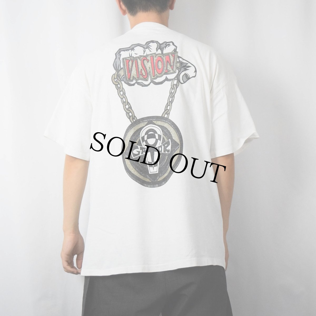 画像3: 90's VISION STREET WEAR USA製 プリントTシャツ XL (3)