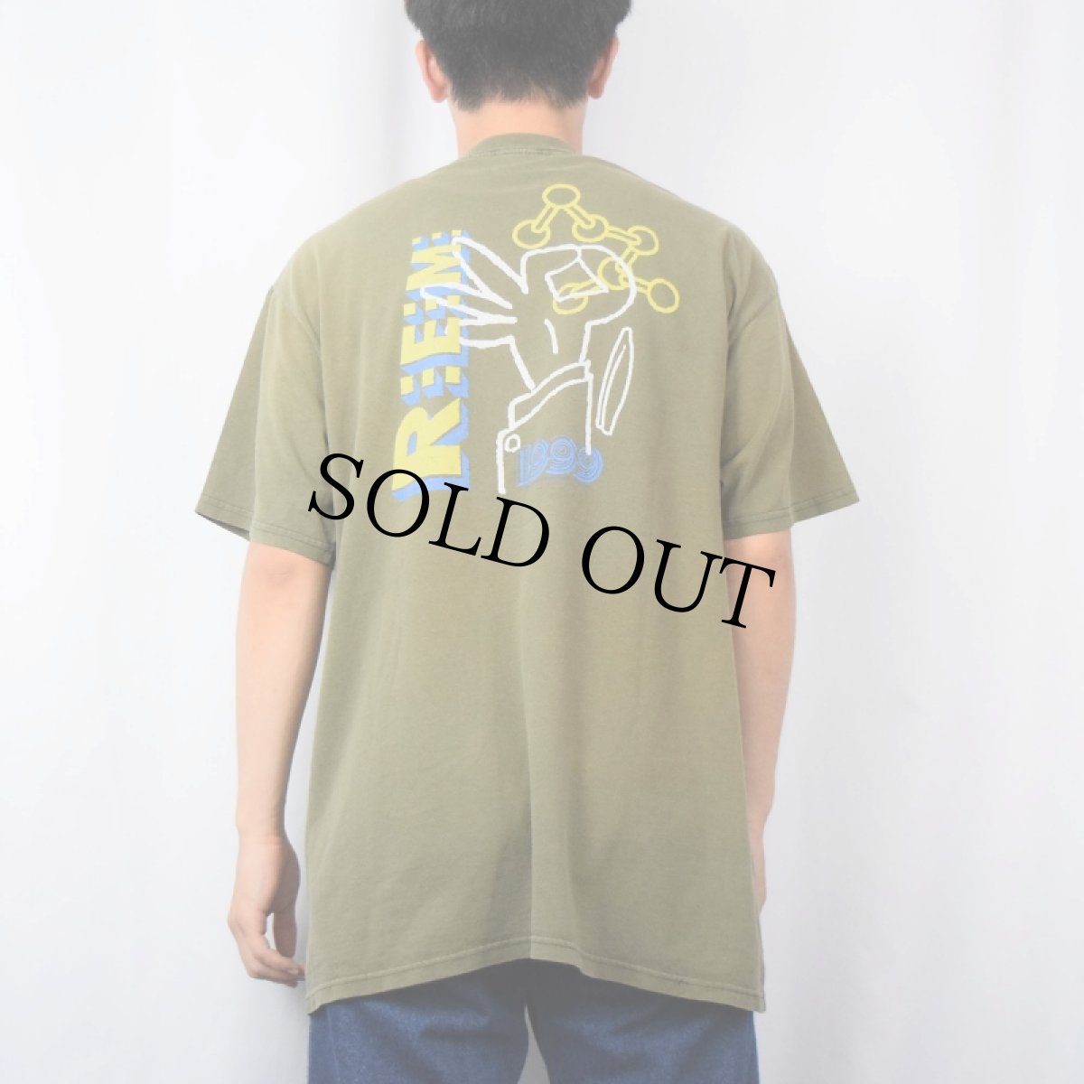 画像4: 90's R.E.M. "UP TOUR 1999" オルタナティブロックバンドTシャツ XL (4)