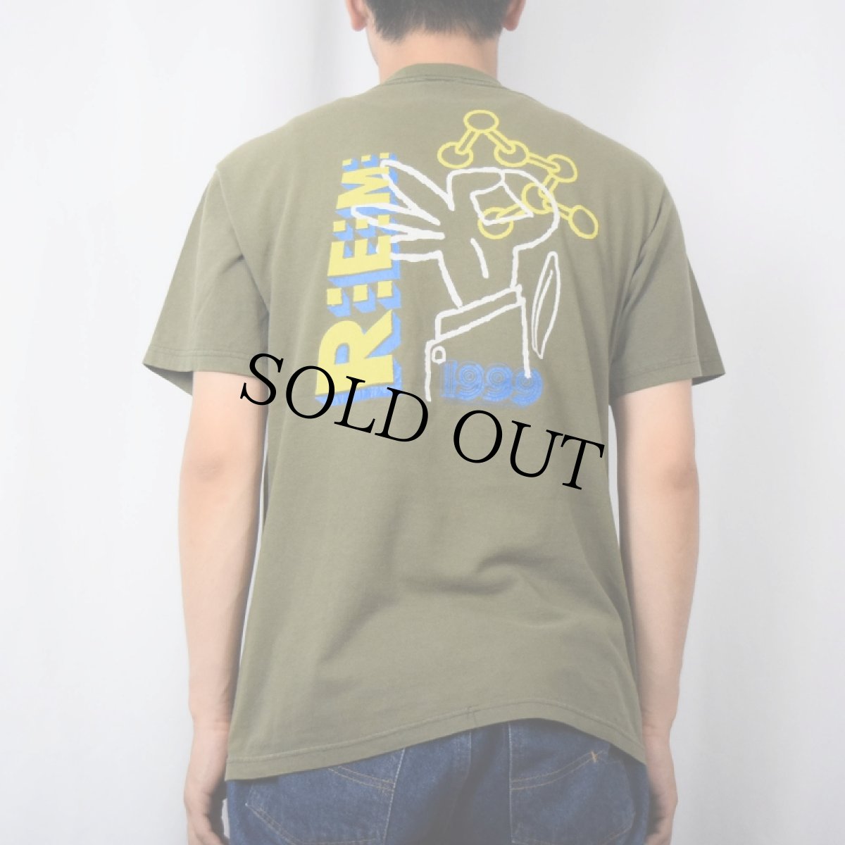 画像4: 90's R.E.M. "UP TOUR 1999" オルタナティブロックバンドTシャツ M (4)