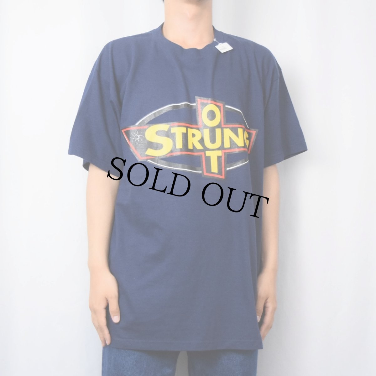 画像3: 2000's Strung Out "FAT WRECK CHORDS" パンクロックバンドプリントTシャツ NAVY XL (3)