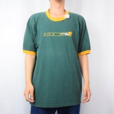 画像3: 90's The Crystal Method エレクトロニックミュージック デュオ プリントリンガーTシャツ XL (3)
