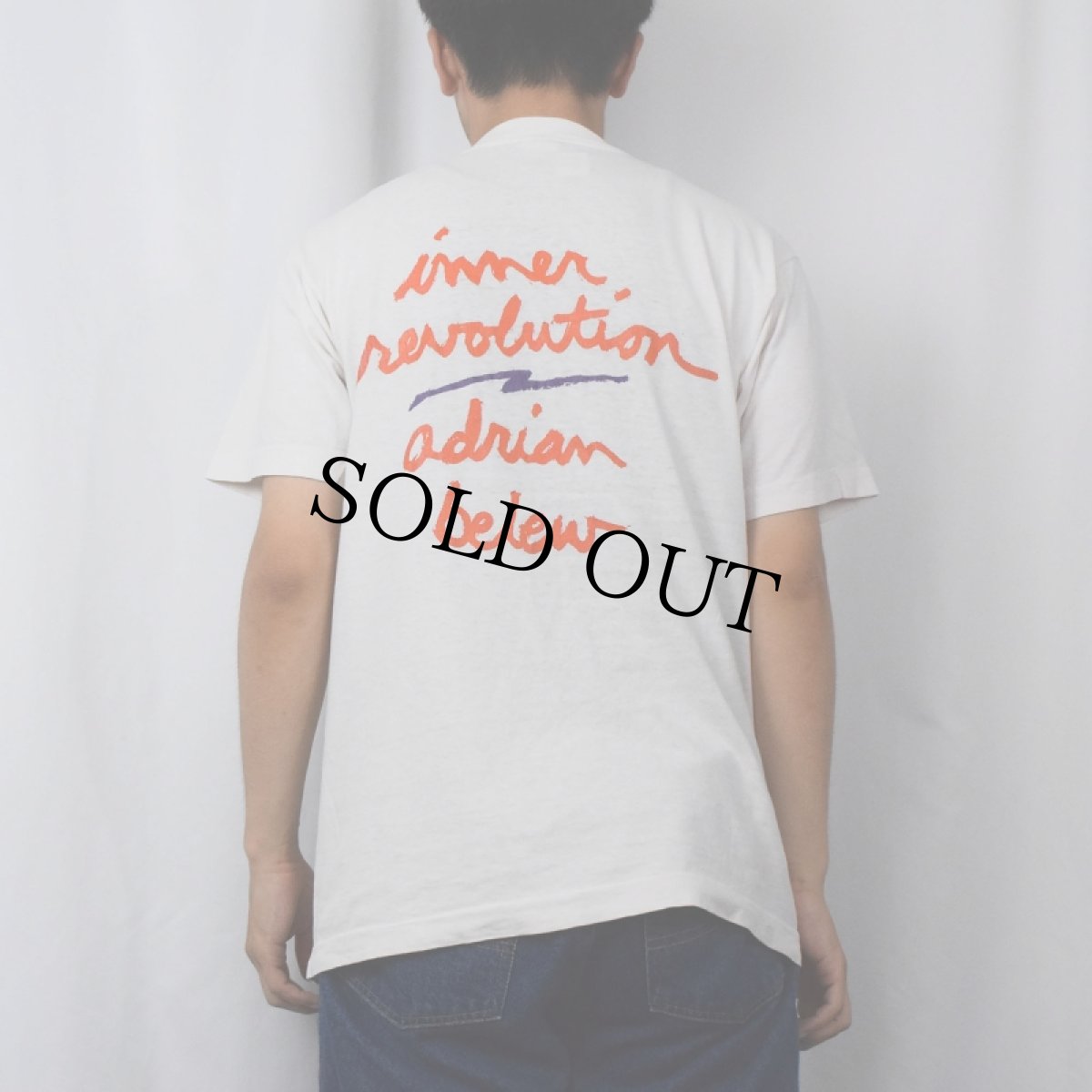 画像4: 90's Adrian Belew USA製 ミュージシャンプリントTシャツ L (4)