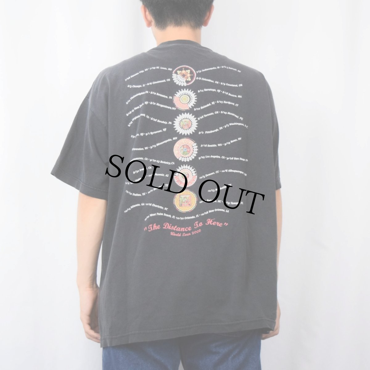 画像4: 2000's Live "The Distance To Here" オルタナティブロックバンドツアーTシャツ BLACK XL (4)
