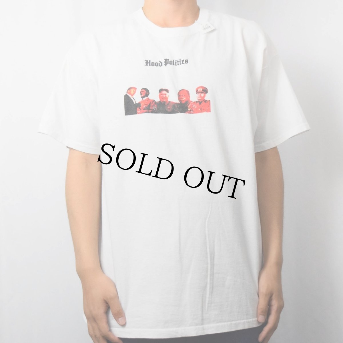 画像2: "Hood Politics" 政治風刺プリントTシャツ XL (2)