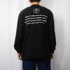 画像4: 【SALE】 p?nombre ブラックメタルバンドロンT L (4)