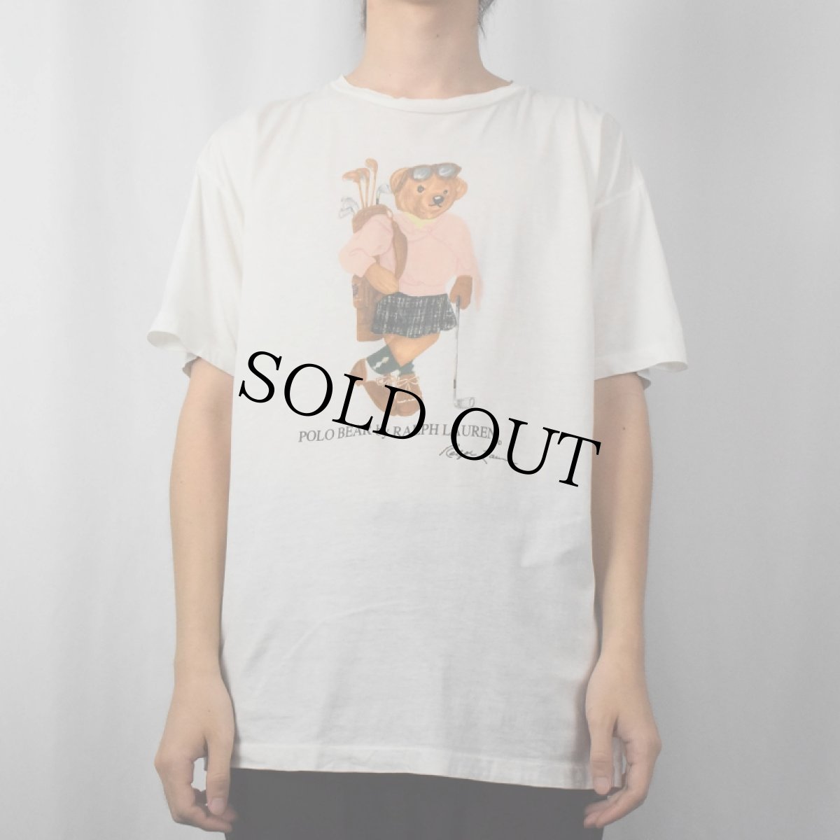 画像2: 90's POLO SPORT Ralph Lauren ポロベアプリントTシャツ L (2)