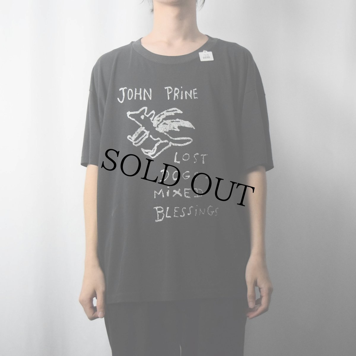 画像3: 90's John Prine USA製 "JOHN PRINE ON TOUR" シンガーソングライター ツアーTシャツ BLACK XL (3)