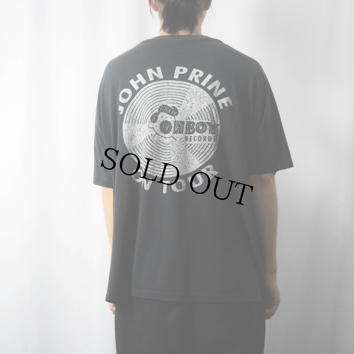 画像4: 90's John Prine USA製 "JOHN PRINE ON TOUR" シンガーソングライター ツアーTシャツ BLACK XL (4)
