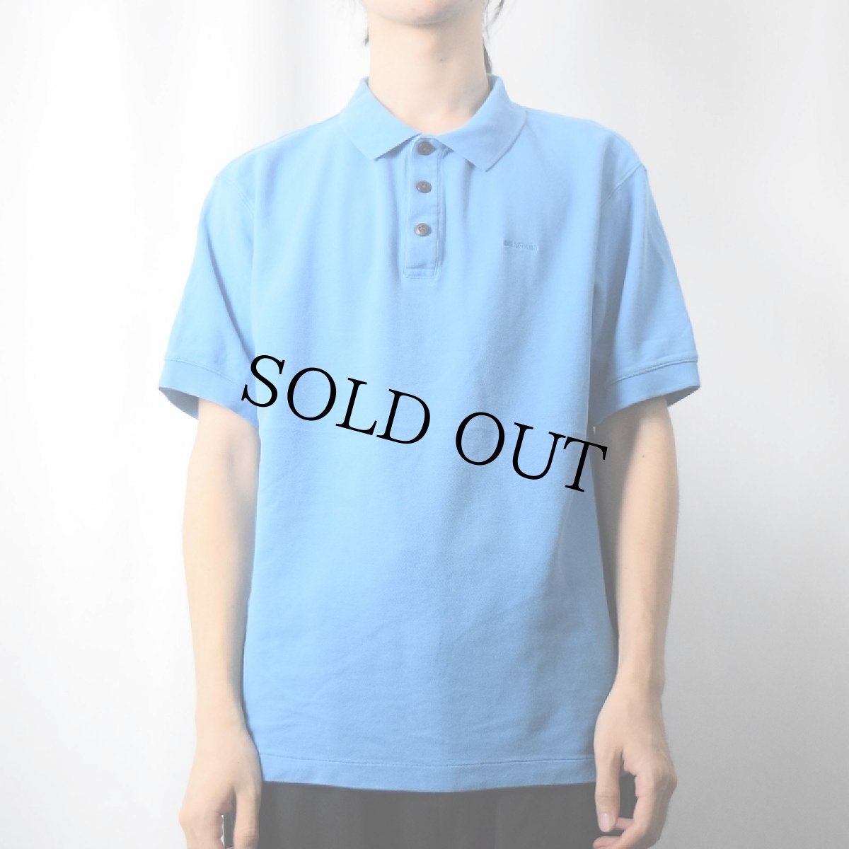 画像2: 2011SS Patagonia ロゴ刺繍 鹿の子ポロシャツ M (2)