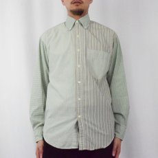 画像3: 90's GAP クレイジーパターン コットンボタンダウンシャツ S (3)